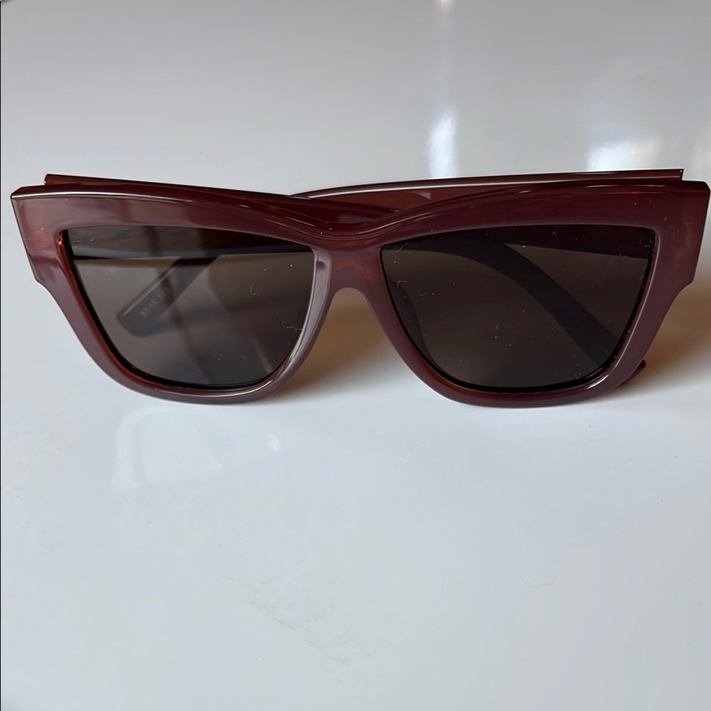 Le Specs Burgundy Sunglasses